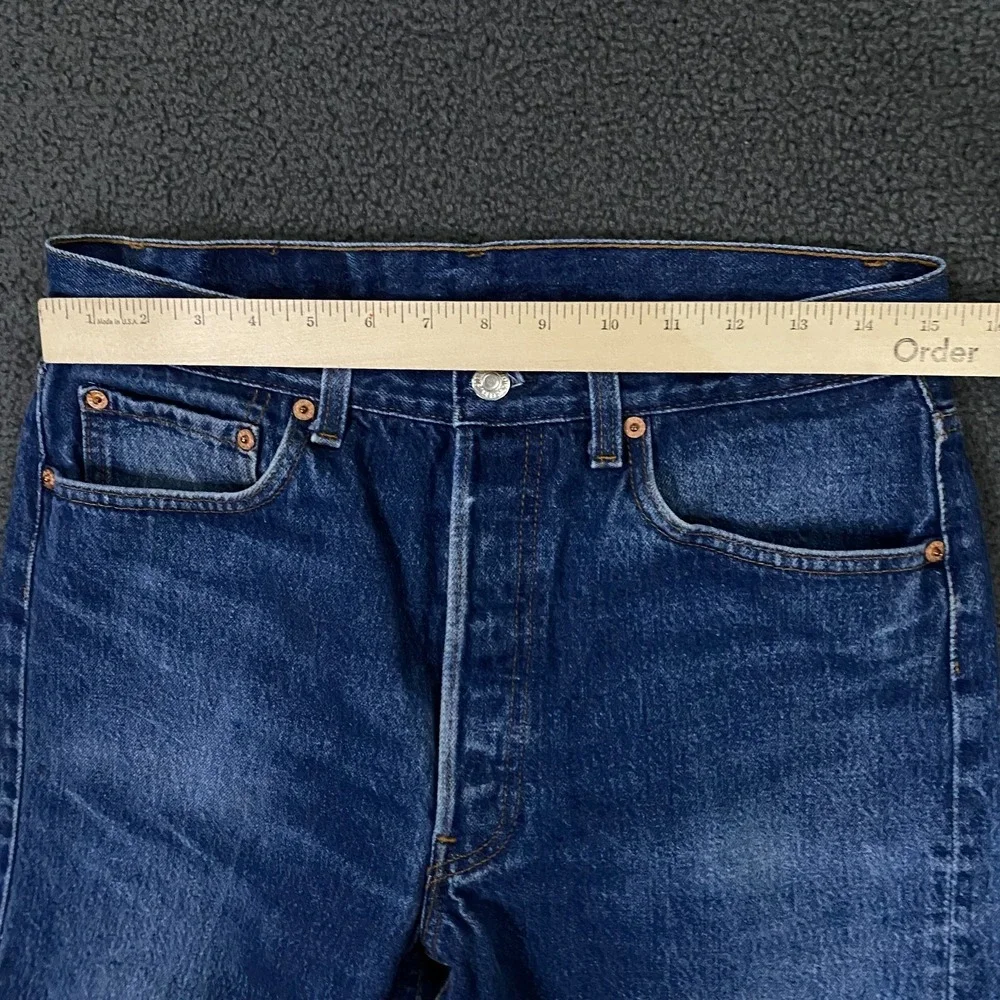 Vintage 80s Levis 501xx Jeans FITS 30x30 Button Fly Medium Wash Blue Made in USA